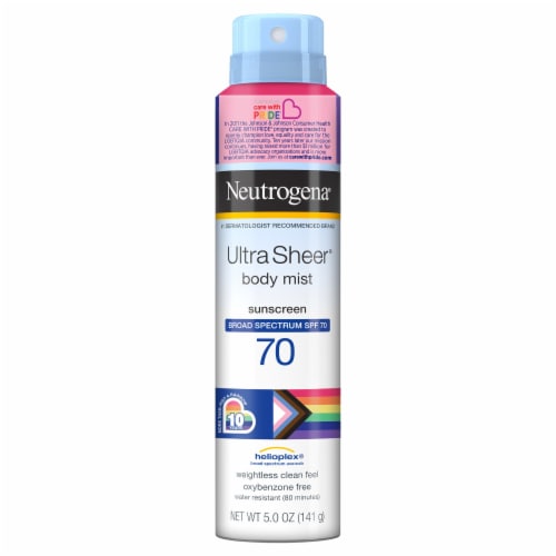 Neutrogena® Ultra Sheer® Body Mist PF 70 Sunscreen Perspective: front