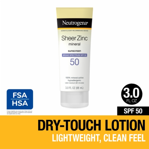 Neutrogena Sheer Zinc Dry-Touch Sunscreen Broad Spectrum SPF 50