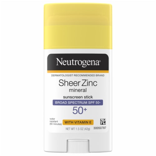 Neutrogena Sheer Zinc Sunscreen Stick SPF 50 Perspective: front