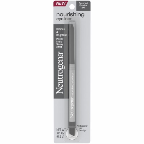 Neutrogena 20 Brushed Pewter Nourishing Eyeliner Pencil Perspective: front