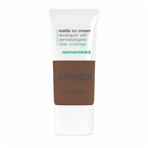 Neutrogena Clear Coverage Flawless Matte CC Cream with Niacinamide (b3) Hypoallergenic Truffle Perspective: front