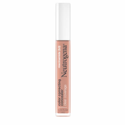 Neutrogena Clear Coverage Color Correcting Concealer Makeup for Dark Spots Peach Perspective: front