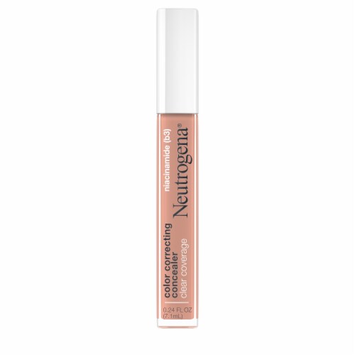 Neutrogena Clear Coverage Color Correcting Concealer Makeup for Dark Spots Peach Perspective: front