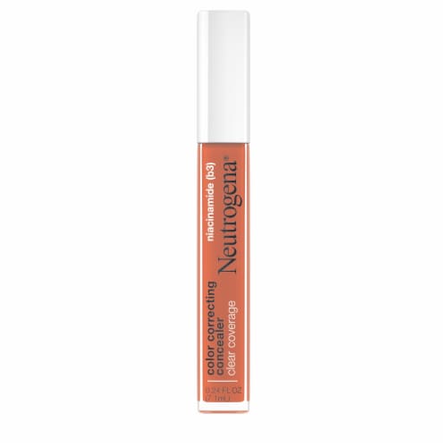 Neutrogena Clear Coverage Color Correcting Concealer Makeup Fragrance- & Paraben-Free, Deep Peach Perspective: front