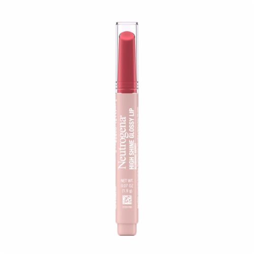 Neutrogena High Shine Glossy Lip With Vitamin E, Blushing Berry Perspective: front