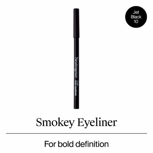 Neutrogena Smokey Kohl Eyeliner with Antioxidant Vitamin E, Water-Resistant Jet Black Perspective: front