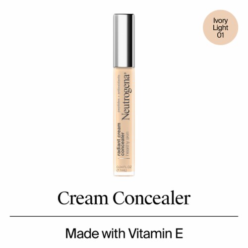 Neutrogena Healthy Skin Radiant Cream Concealer, Brightening + Lightweight 01 Ivory Light Perspective: front