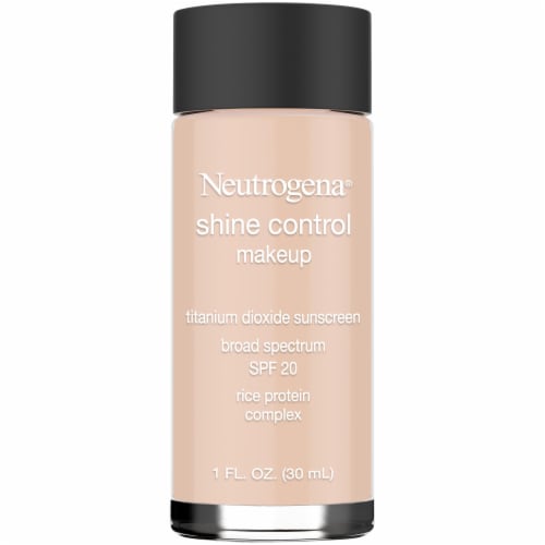 Neutrogena Shine Control 50 Soft Beige Liquid Makeup SPF 20 Perspective: front