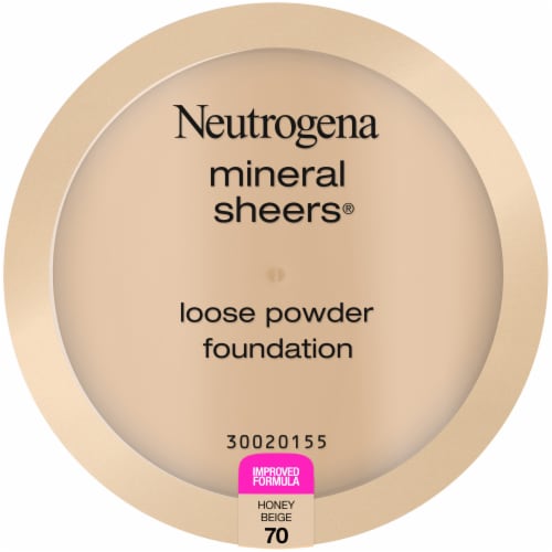Neutrogena Mineral Sheers 70 Honey Beige Loose Powder Foundation Perspective: front