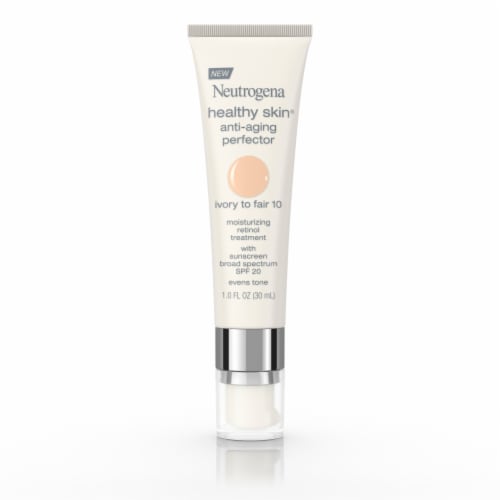 Neutrogena Healthy Skin Anti-Aging Perfector Tinted Facial Moisturizer 10 Ivory to Fair Perspective: front