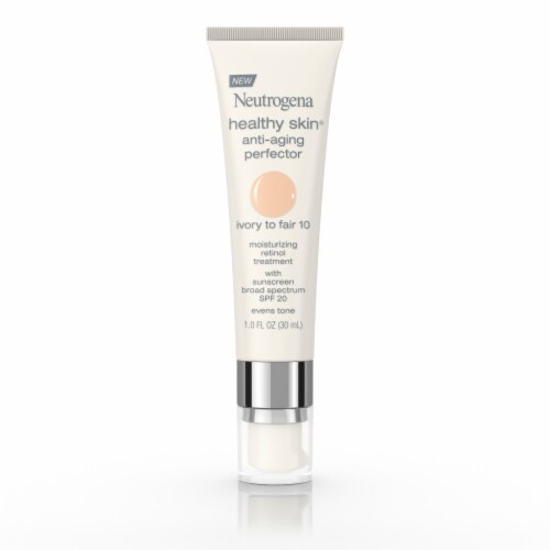 Neutrogena Healthy Skin Anti-Aging Perfector Tinted Facial Moisturizer 10 Ivory to Fair Perspective: front
