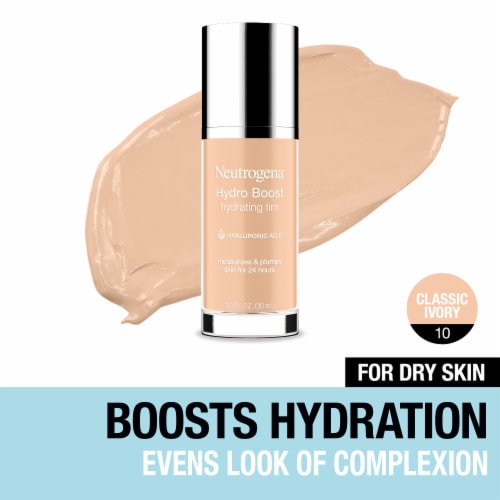 Neutrogena Hydro Boost Hydrating Tint Liquid Foundation with Hyaluronic Acid 10 Classic Ivory Perspective: front