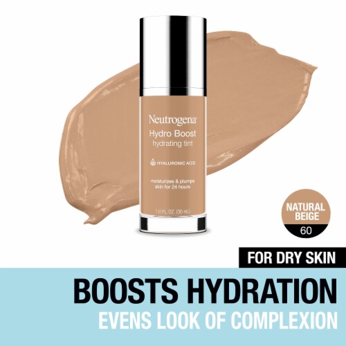 Neutrogena Hydro Boost Hydrating Tint Liquid Foundation with Hyaluronic Acid 60 Natural Beige Perspective: front