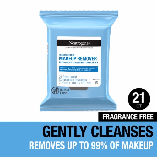 Neutrogena Fragrance-Free Cleansing Makeup Remover Face Wipes Perspective: front