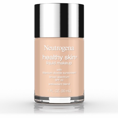 Neutrogena Healthy Skin Liquid Makeup Foundation with Broad Spectrum SPF 20 Sunscreen 50 Soft Beige Perspective: front