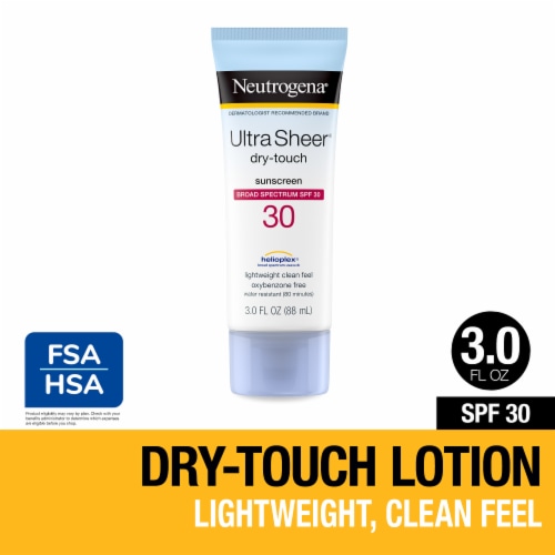 Neutrogena Ultra Sheer Dry-Touch SPF 30 Sunscreen Lotion Perspective: front