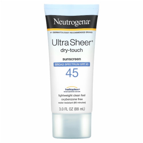 Neutrogena Ultra Sheer Dry-Touch SPF 45 Sunscreen Lotion Perspective: front