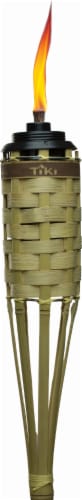TIKI® Barbados Bamboo Torch with Flame Keeper Perspective: front