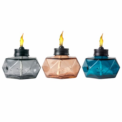 Tiki BiteFighter Table Torch Glass and Fuel Kit - Assorted Perspective: front