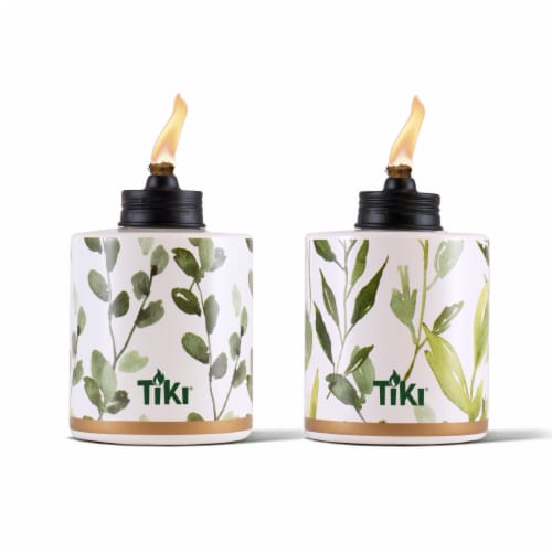 Tiki® Table Torches - Greenery Perspective: front
