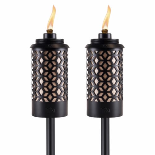 Tiki Torch Merry Metal Multi Perspective: front