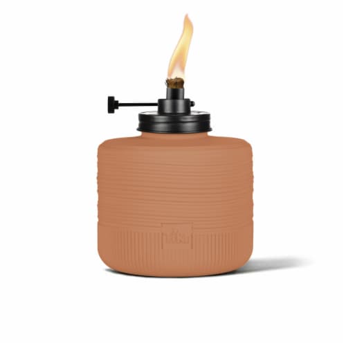 TIKI® Amber Horizon Adjustable Flame Tabletop Torch Perspective: front