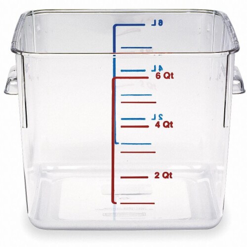 Rubbermaid Square Storage Container - Clear Perspective: front