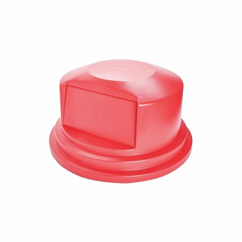 RUBBERMAID FG265788RED Brute Trash Can Top,Dome,Swing Closure,Red 