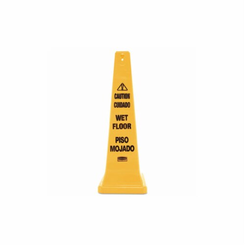 Multilingual Wet Floor Safety Cone, 12.25 x 12.25 x 36 Multilingual Wet Floor Safety Cone, 12.25 x 12.25 x 36