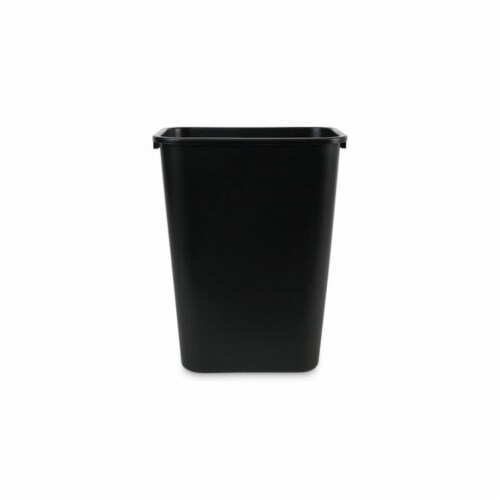 Soft-Sided Wastebasket, 41 qt, Plastic, Black