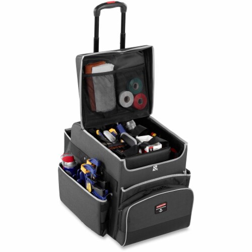 Rubbermaid Commercial Small Executive Quick Cart - Telescopic Handle - 30 lb Capacity - Aluminum, Polyester, Teflon, Polypropylene - 16.5