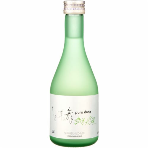 Shimizu No Mai Pure Dusk Junmai Daiginjo Sake Perspective: front
