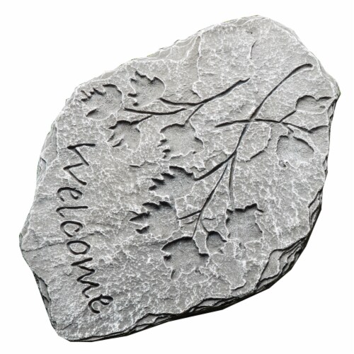 Prinz Welcome Cement Stepping Stone Perspective: front