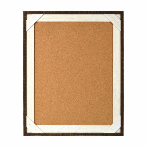 Prinz Crosshatch Corkboard - White Perspective: front