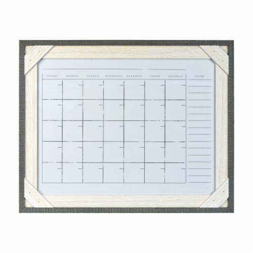 Prinz Crosshatch Calendar - Gray/White Perspective: front