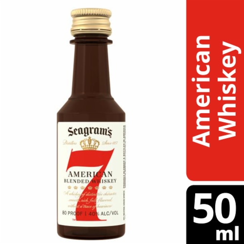 Seagram's 7 American Blended Whiskey Perspective: front