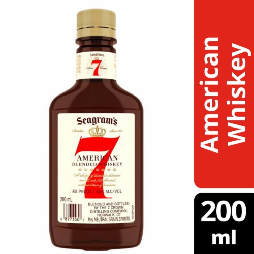 Seagram's Whiskey - American 7 Crown Perspective: front