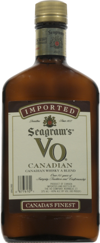 Seagram's VO Blended Canadian Whisky Perspective: front