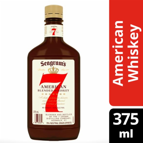 Seagram's Whiskey - American 7 Crown Perspective: front