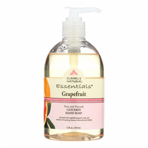 Clearly Natural Essentials Grapefruit Glycerin Hand Soap Perspective: front