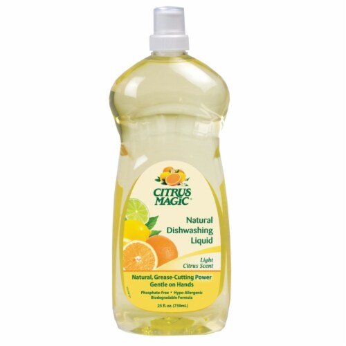 Citrus Magic Light Citrus Scent Natural Dishwashing Liquid 25 oz. 1 pk - Case Of: 12; Perspective: front