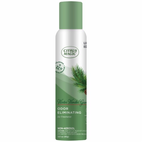 Citrus Magic® Winter Wonder Green Odor Eliminating Air Freshener Spray Perspective: front