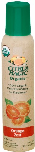 Citrus Magic Organic Orange Zest Aerosol Air Freshener Perspective: front