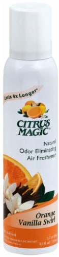 Citrus Magic Orange Vanilla Swirl Air Freshener Perspective: front