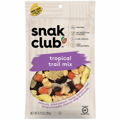 Snak Club® Tropical Trail Mix Perspective: front