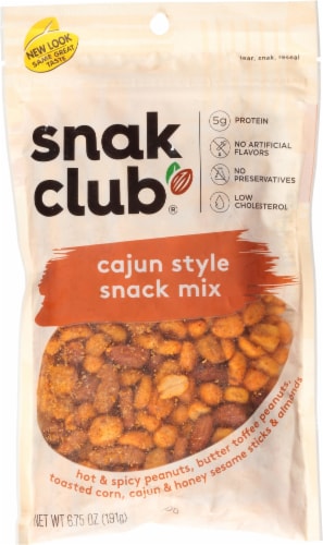 Snak Club Cajun Savory Style Snack Mix Perspective: front