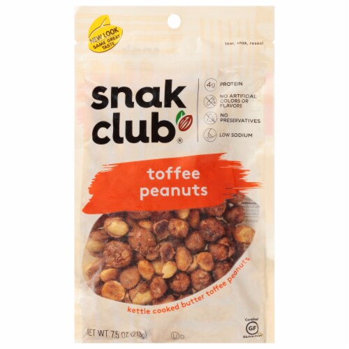 Snak Club® Toffee Peanuts Perspective: front