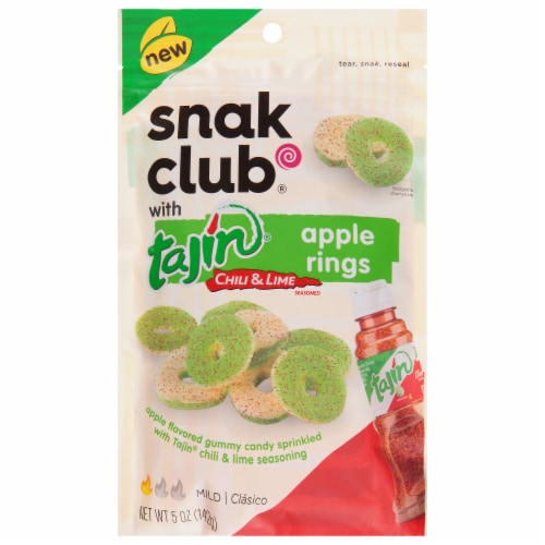 SnakClub® Tajin® Apple Rings Perspective: front