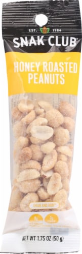Snak Club® Grab & Run Honey Roasted Peanuts Perspective: front