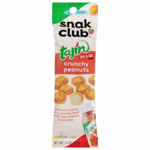 Snak Club® Grab & Run Tajin Chili & Lime Cruchy Peanuts Perspective: front